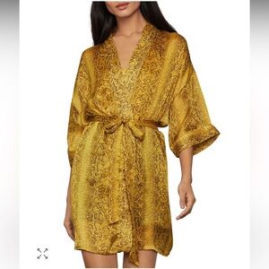 BCBGMaxAzria Gold Snake Print Robe